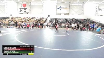 118 lbs Cons. Round 2 - Daniel O`Dea, Mongoose Elite Wrestling vs Logan Shultis, Funky Panda Wrestling Club