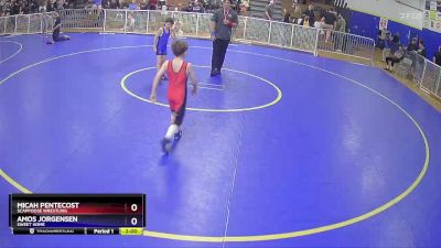 63 lbs Round 3 - Micah Pentecost, Scappoose Wrestling vs Amos Jorgensen, Sweet Home