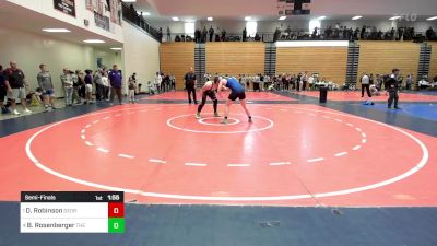 285 lbs Semifinal - David Robinson, Georgia vs Barrett Rosenberger, The Storm Wrestling Center