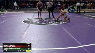 138 lbs Champ. Round 1 - Drake Larsen, Mountain View, Oregon vs Magnus Bryngelson, Potlatch