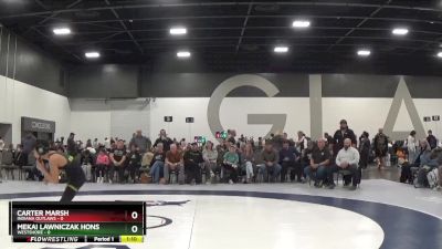 90 lbs Round 3 - Mekai Lawniczak Hons, Westshore vs Carter Marsh, Indiana Outlaws