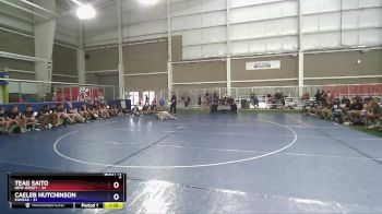 132 lbs Quarters & 1st Wb (16 Team) - Teag Saito, New Jersey vs Caeleb Hutchinson, Kansas