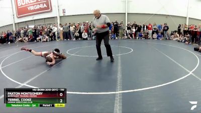 110 lbs Champ. Round 2 - Terriel Cooke, Legend Wrestling Club vs Paxton Montgomery, Botetourt Training Center