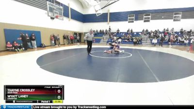 138 lbs Cons. Round 3 - Wyatt Laney, Lewiston vs Thayne Crossley, Deer Park