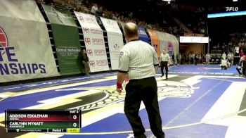 115 Class 1 lbs Cons. Round 3 - Carlynn Mynatt, Marshfield vs Addison Eddleman, Odessa