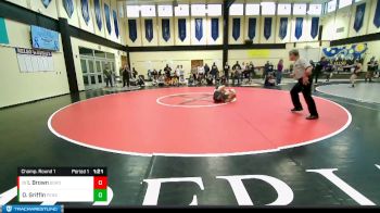 100lbs Champ. Round 1 - Isabel Brown, Battle Ground (Girls) vs Olivia Griffin, Peninsula (Girls)