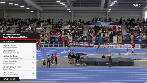 High School Boys' 500m Invitational, Finals 3
