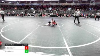 66 lbs Quarterfinal - Cruz Canales, Claremore Wrestling Club vs Ryder Little, Southern Illinois Bulldog WC