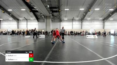 100 lbs Final - Jace Schut, Michigan Premier WC vs Trace Safken, Black Fox Wrestling Academy