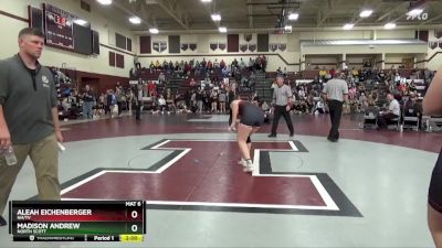 190 lbs 11th Place Match - Madison Andrew, North Scott vs Aleah Eichenberger, NH/TV