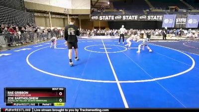 61-63 lbs Round 4 - Zoe Bartholomew, Enumclaw Yellow Jackets Wrestling Club vs Rae Gribbon, Forks Wrestling Club