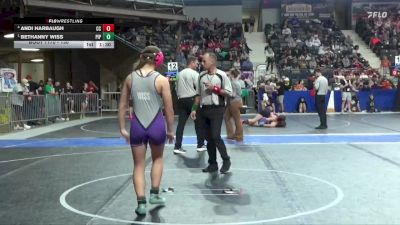 130 lbs Cons. Round 3 - Andi Harbaugh, Chase County vs Bethanny Wiss, Piper