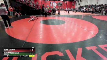 215 lbs Cons. Round 6 - Luke Chrisse, YORKVILLE (HS) vs Wyatt Theobald, HUNTLEY