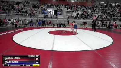 127 lbs Cons. Round 4 - Madison Helms, PA vs Taylor Ward, OR