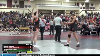 121 lbs 1st Place Match - Anna O`Rear, West Delaware, Manchester vs Morgan Rogers, Solon