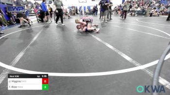 80 lbs Rr Rnd 3 - Jaxon Higgins, Choctaw Ironman Youth Wrestling vs Tory Rice, Prodigy NDT