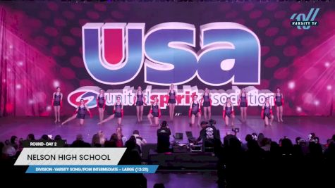 Nelson High School - Varsity Song/Pom Intermediate -- Large (12-23) [2023 Varsity Song/Pom Intermediate -- Large (12-23) Day 2] 2023 USA Spirit & Junior Nationals/Collegiate Championships