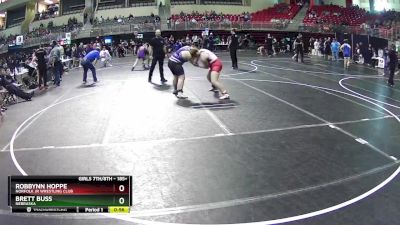 185+ 3rd Place Match - Robbynn Hoppe, Norfolk Jr Wrestling Club vs Brett Buss, Nebraska