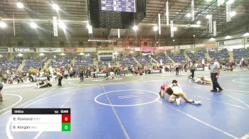 126 lbs Consi Of 16 #1 - Bradley Rowland, Cheyenne East vs Brady Korgan, Valley WC