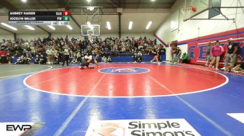 170 lbs Quarterfinal - Aubrey Kaiser, Broken Arrow Girls vs Jocelyn Miller, Pryor Tigers Wrestling