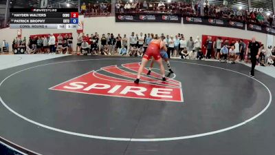 92 kg Cons. Round 6 - Hayden Walters, Cliff Keen Wrestling Club vs Patrick Brophy, Charleston Regional Training Center