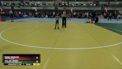 55 lbs Cons. Round 3 - Malaki Henry, La Crosse Area Wrestlers vs Hank Waskow, Jesup Mat Club