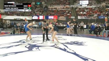 G - 135 lbs Cons. Round 2 - Beau Reynolds, Beaverhead Co. (Dillon) (Girls) vs Skadi `Jun Smith, Missoula Big Sky / Loyola Sacred Heart (Girls)