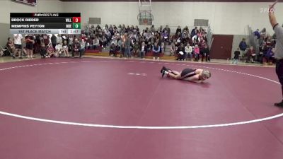 126-134 lbs 1st Place Match - Brock Rieder, Williamsburg vs Memphis Peyton, Independence