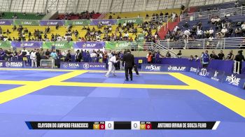 Antonio Irivan De Souza Filho vs Clayson Do Amparo Francisco 2025 Brasileiro Jiu-Jitsu IBJJF