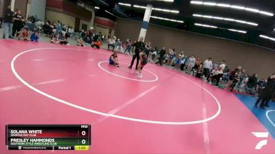 95-99 lbs Round 3 - Presley Hammonds, Southern Style Wrestling Club vs Solana White, Spartan Mat Club