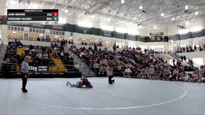 106 lbs 4th Wrestleback (16 Team) - Jase Moore, Central (Carroll) vs Steohen Valdez, Ware County