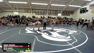 145 lbs 5th Place Match - Emery Herring, American Leadership Academy - Gilbert North vs Ellie Garza, Sandra Day O`Conner