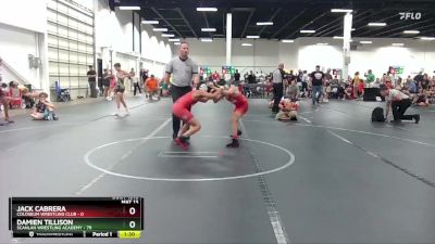 88-92 lbs Round 3 - Damien Tillison, Scanlan Wrestling Academy vs Jack Cabrera, Coloseum Wrestling Club