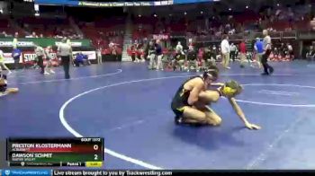 1A-120 lbs 5th Place Match - Preston Klostermann, Alburnett vs Dawson Schmit, Wapsie Valley