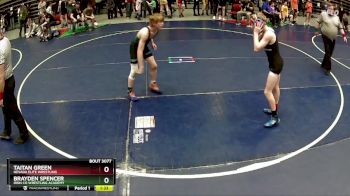 105 lbs Quarterfinal - Taitan Green, Nevada Elite Wrestling vs Brayden Spencer, Iron Co Wrestling Academy