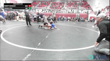 64 lbs Quarterfinal - Rhett Schultz, Rough Riders vs Bodie Cox, Smith Wrestling Academy