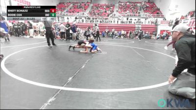 64 lbs Quarterfinal - Rhett Schultz, Rough Riders vs Bodie Cox, Smith Wrestling Academy