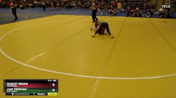 80 lbs Quarterfinal - Liam Freeman, Flat Earth vs August Grams, Centennial