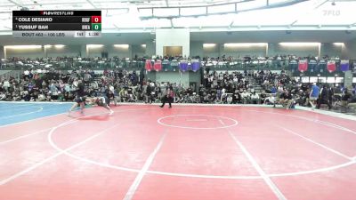 106 lbs Semifinal - Cole Desiano, Ridgefield vs Yussuf Bah, Bristol Eastern