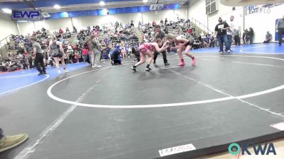 98-104 lbs Rr Rnd 1 - Brinlee Wooten, Warner Eagles Youth Wrestling vs Kaydance Williams, Locust Grove Youth Wrestling