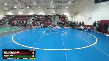 157 lbs Cons. Round 4 - Owen Hill, Lovell vs Ben Mendenhall, Greybull/Riverside