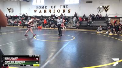 JV-16 lbs Round 1 - Aidyn Iriarte, Nashua-Plainfield vs Aidan Eichenberger, New Hampton/Turkey Valley