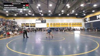 155 lbs Quarterfinal - Sierra Willis, Shaler Area vs Karsyn Champion, Norwin