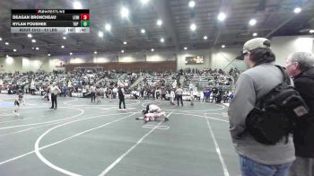 43 lbs Round Of 32 - Deagan Broncheau, Lewiston WC vs Rylan Foushee, Top Fuelers WC
