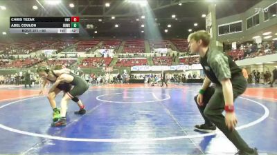 90 lbs 5th Place Match - Abel Coulon, Gladiator Wrestling Academy vs Chris Tezak, Lockwood Wrestling Club