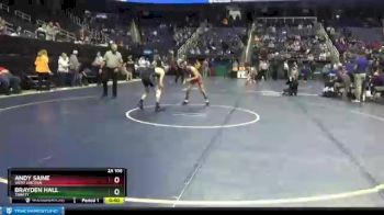 2A 106 lbs Cons. Round 3 - Andy Saine, West Lincoln vs Brayden Hall, Trinity