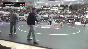 140 lbs Cons. Round 3 - Brooklyn Geist, WaKeeney-Trego Community HS/Quinter HS vs Cambrea Solze, Russell HS