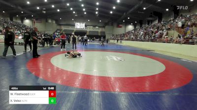 49 lbs Consi Of 8 #2 - Wyatt Fleetwood, Guerrilla Wrestling Academy vs Xander Velez, Alpha Wrestling Club