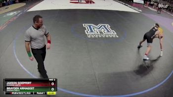 Cons. Round 1 - Brayden Armagost, Lincoln Pius X vs Jaxson Goepfert, Elkhorn North