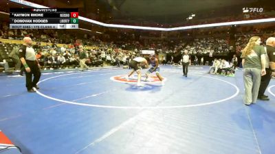 175 Class 4 lbs 5th Place Match - Kaymon Rhone, Neosho vs Donovan Hodges, Liberty